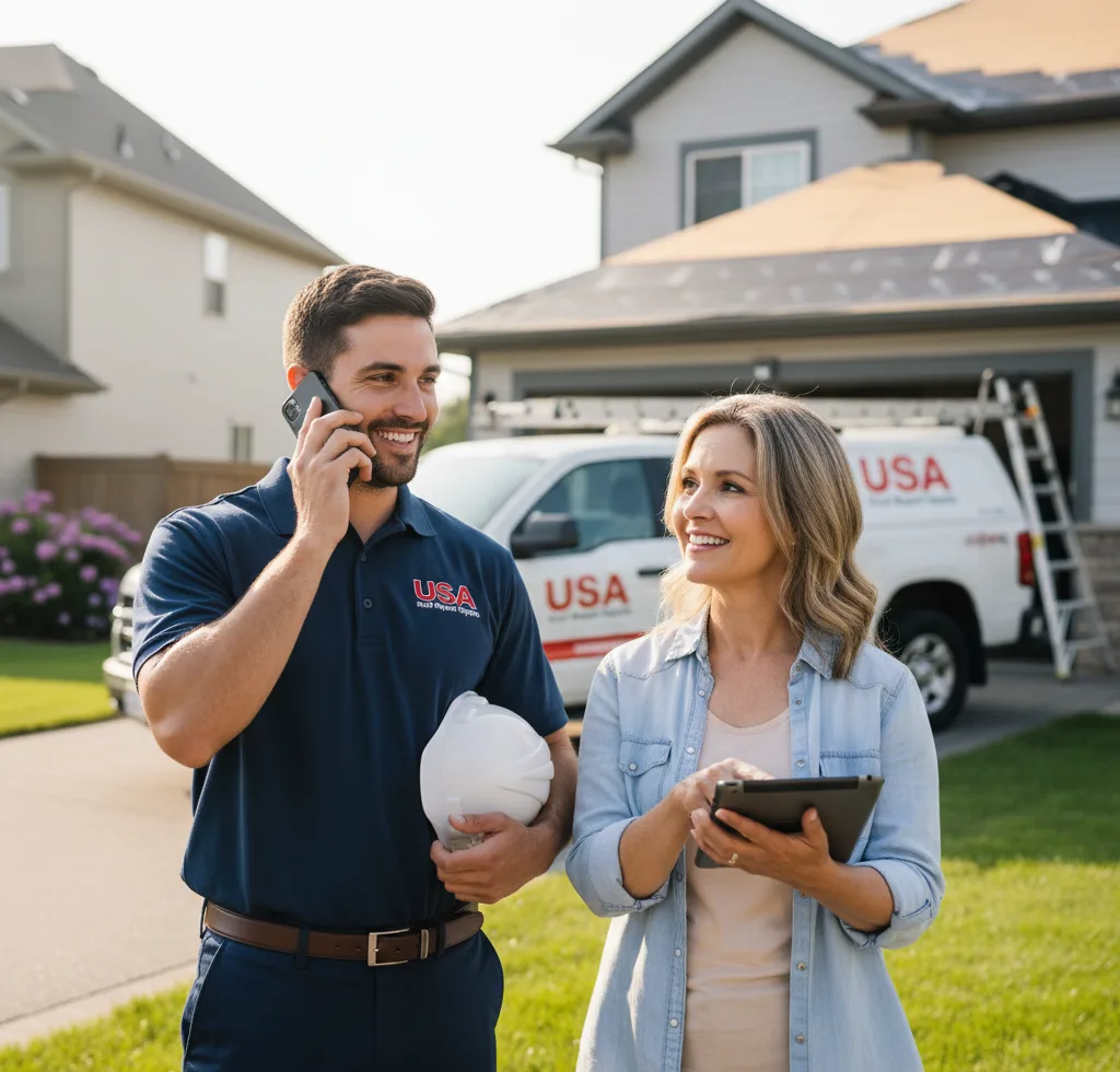 USA Roof Repair Experts customer support in Fountain Hill